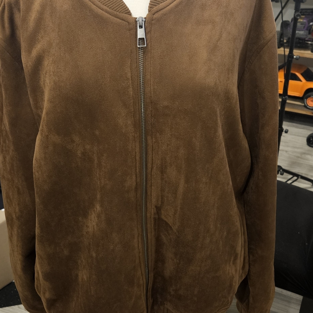 Faux sued jacket